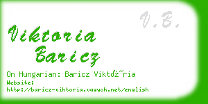 viktoria baricz business card